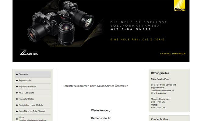 Nikon Service Österreich